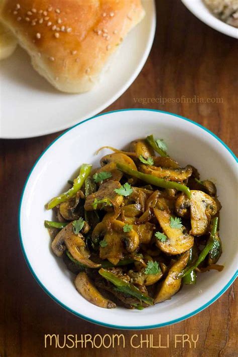 mushroom chilli fry recipe | Stuffed mushrooms, Mushroom fry indian ...