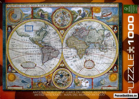 Eurographics Antique World Map A New And Accurate Map Of The World