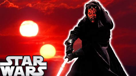 The Story and Reason Behind Darth Maul's Double Bladed Lightsaber ...