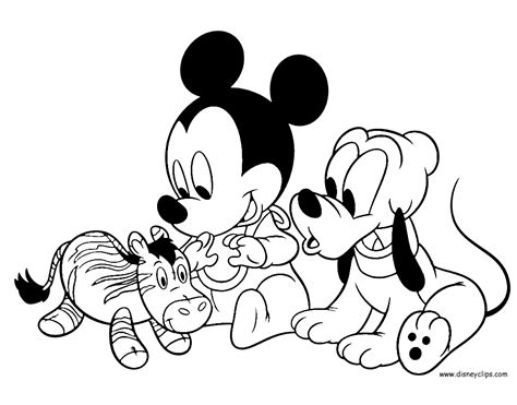 Coloring Pages Disney Baby 205 Svg File For Cricut