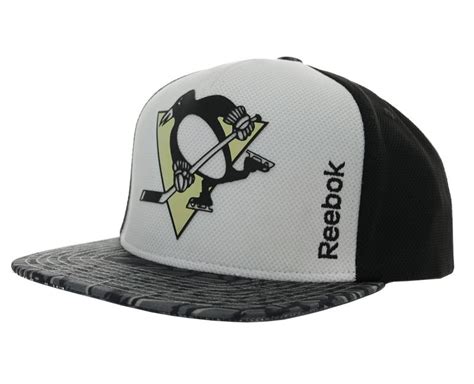 Бейсболка Reebok Snapback Storm с символикой ХК Nhl Pittsburgh Penguins