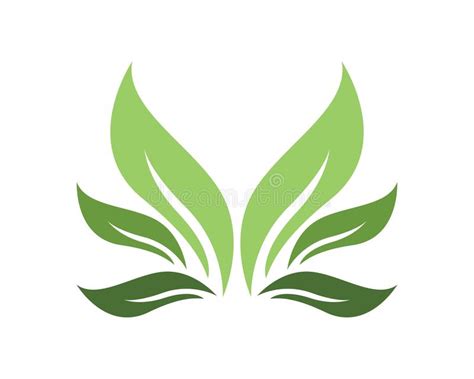 Nature Leaf Logo Design Concept Stock Vector Illustration Of Icon