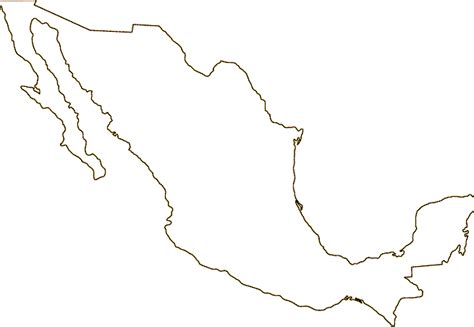 Mexico Outline Map Printable Printableworldmap Tattoo State Travel Maps