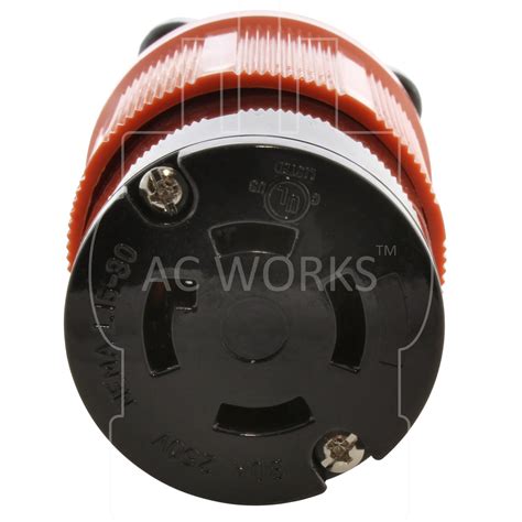Ac Works® Nema L15 30r 3 Phase 30a 250v 4 Prong Locking Female