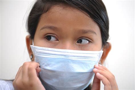 Girl Wear Mask Stock Image Image Of H1n1 Protect Female 10728227