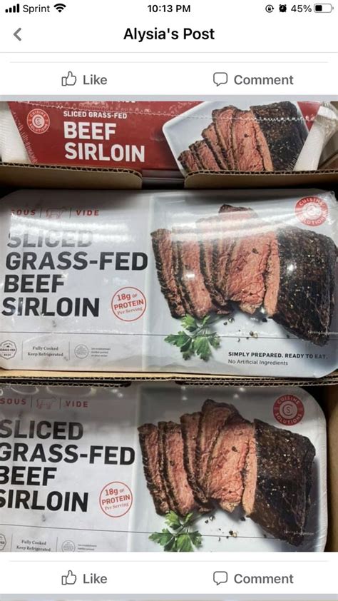 Two Boxes Of Sliced Grass Fed Beef Sit On Top Of Each Other In The Same Box
