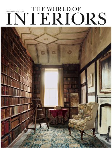 The World Of Interiors September 2015 Cover Interiors By Color