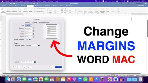 How To Change Margins In Word Mac Youtube