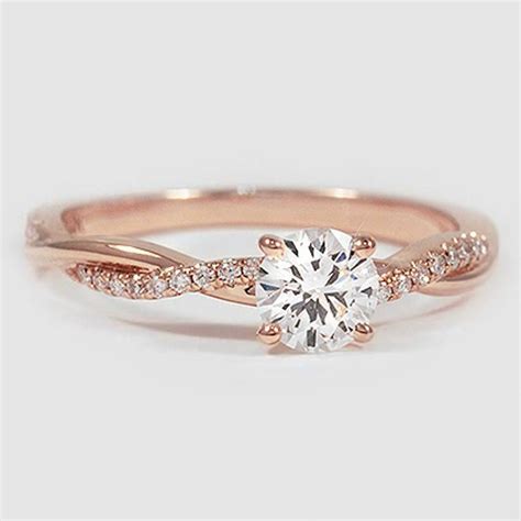 Build Your Own Engagement Ring Single Round Diamond Engagement Ring