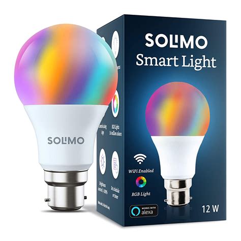 Amazon Brand Solimo Smart Led Light 12w B22 Holder Alexa Enabled