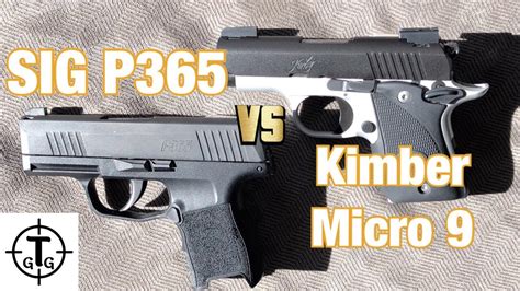 Sig P365 Vs Kimber Micro 9 Does It Get Any Better Youtube