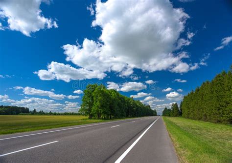 Sky And Road Stock Image Image Of Nature Journey Landscape 57113275