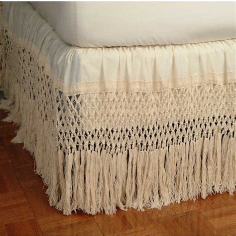 knotted fringe bed skirt bed skirts shams