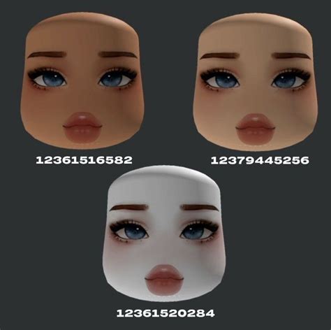 Cheeks Makeup Head In 2023 Roblox Roblox Codes Brown Hair Roblox Id