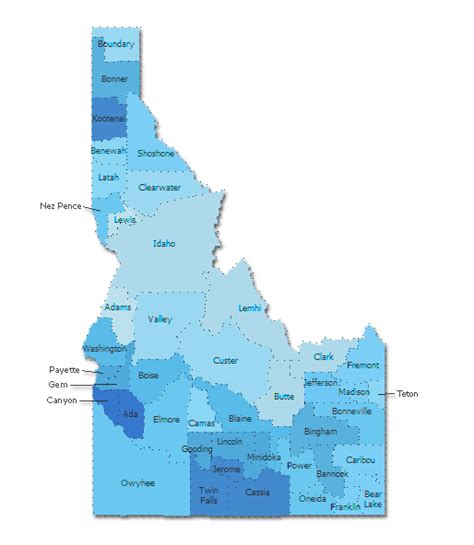 33 Idaho Zip Code Map Maps Database Source