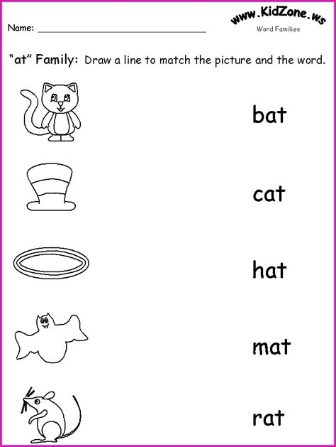 Matching Sight Words To Pictures Worksheets Worksheet Resume