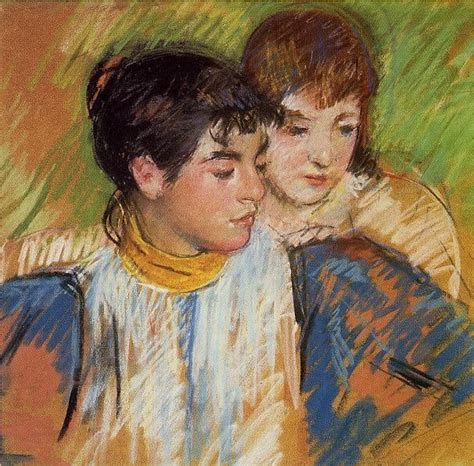The Two Sisters By Mary Stevenson Cassatt 1844 1926 United States Art Reproductions Mary