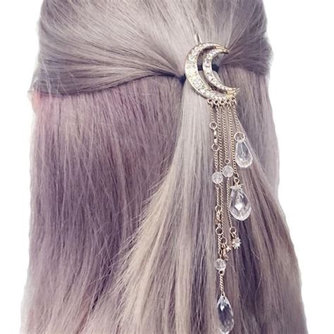 Crystal Moon Hair Clip In 2020 Hair Accessories For Women Hair