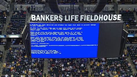 A Giant Blue Screen Of Death On A Jumbotron Is Always Funny