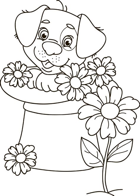 We have collected 100 coloring pages with dogs. Krāsojamie zīmējumi. Ziedi
