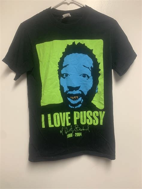 Ol Dirty Bastard Rap Portrait Tshirt Wu Tang Clan I Love Pussy Small Ebay