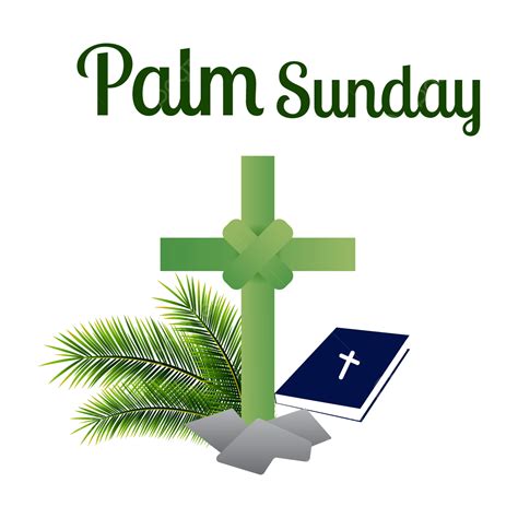 Gambar Acara Dan Ilustrasi Christian Cross Palm Sunday Dengan Latar