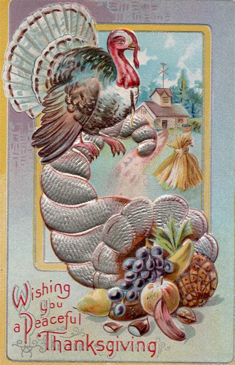 Antique Thanksgiving Postcard 1910 Antique Postcard Postcard Antiques