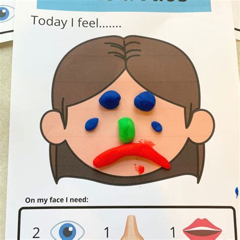 Fun And Simple Playdough Faces Activity To Teach Kids Emotions