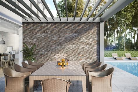 Terraces With Decorative 3d Wall Panels Msd Panels Paneles Y