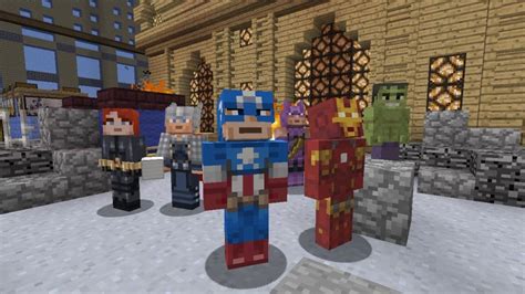 Super Minecraft Marvel Avengers Skins Have Landed Xblafans