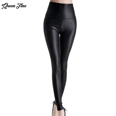 High Quality Slim Leggings Women Leggings Faux Leather Plus Size High Elasticity Sexy Pants