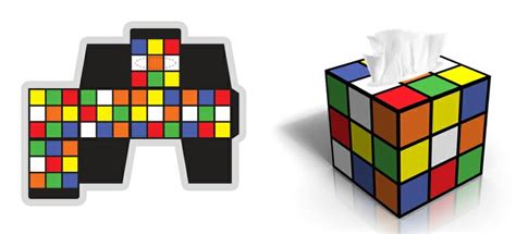 Rubiks Cube Creative Tissue Box Templates And Tutorials