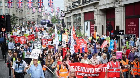 Cost Of Living Crisis Thousands Of People Protest In London Demanding
