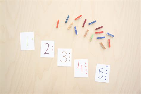 Clothespin Counting Cards Toddler At Play