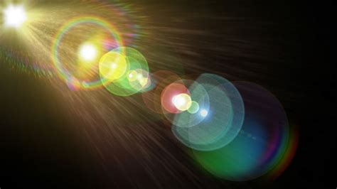 Lens Flare Effect On Black Created With Creation Lens Flares For