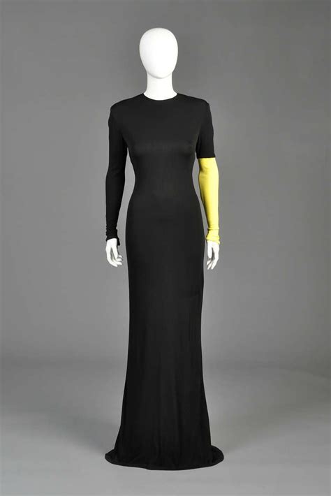 1990s Gianni Versace Couture Colorblock Gown For Sale At 1stdibs
