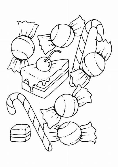Candy Coloring Pages Printable Chocolate Lollipop
