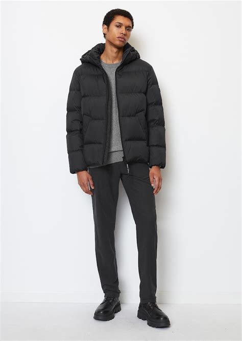 oversized daunen puffer jacke mit wasserabweisender oberfläche schwarz jacken marc o polo