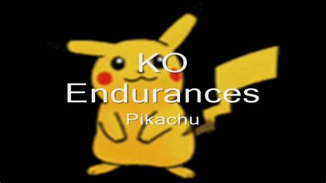 Super Smash Bros N64 Ko Endurances Pikachu Youtube