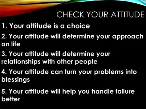 Check Your Attitude