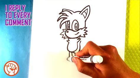 How To Draw Tails From Sonic The Hedgehog Easy Pictures To Draw Youtube