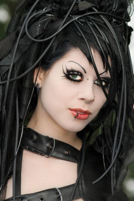 Sexy Cyber Goth Girl In All Black But Nice Alternative In Fairer Face