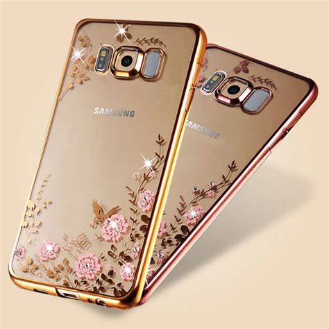 Phone Cases S8 Edge Gel Rhinestones Soft Tpu Plating Case For Samsung Galaxy S8 S 8