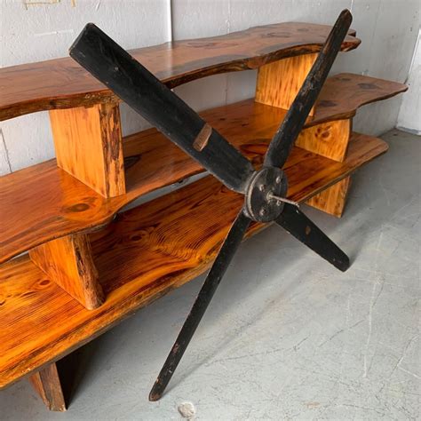 Find ceiling fans for every room at shades of light! Large Vintage Wooden Decorative Ceiling Fan For Sale at ...