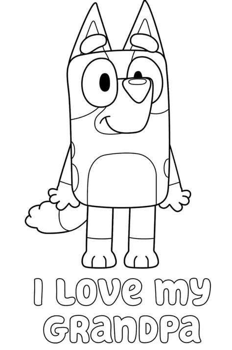 Bluey Coloring Pages Free Printable