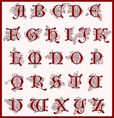 10 Best Images Of Manuscript Printable Alphabet Art Illuminated