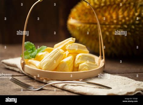 Jackfruit And Durian Stock Photo Alamy
