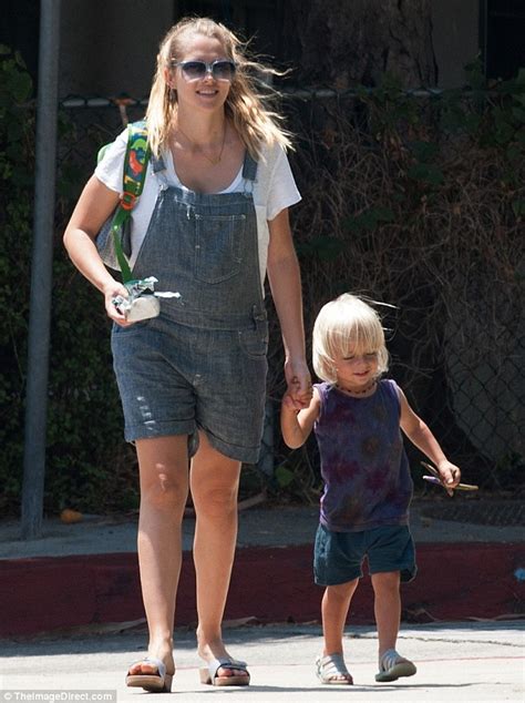 Teresa Palmer Shows Off Growing Bump In Short Overalls With Son Bodhi In La Daily Mail Online