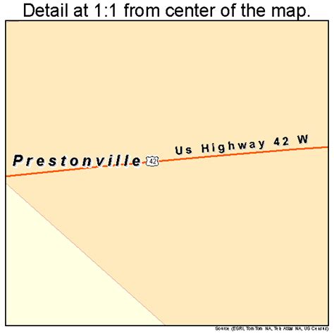 Prestonville Kentucky Street Map 2162958