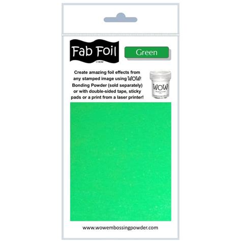 Wow Fab Foil Green Crafties Co